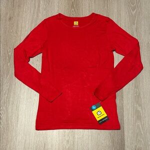 WonderWink NWT Women's Srub Layer Silky Long Sleeve Tee Top Sz Small